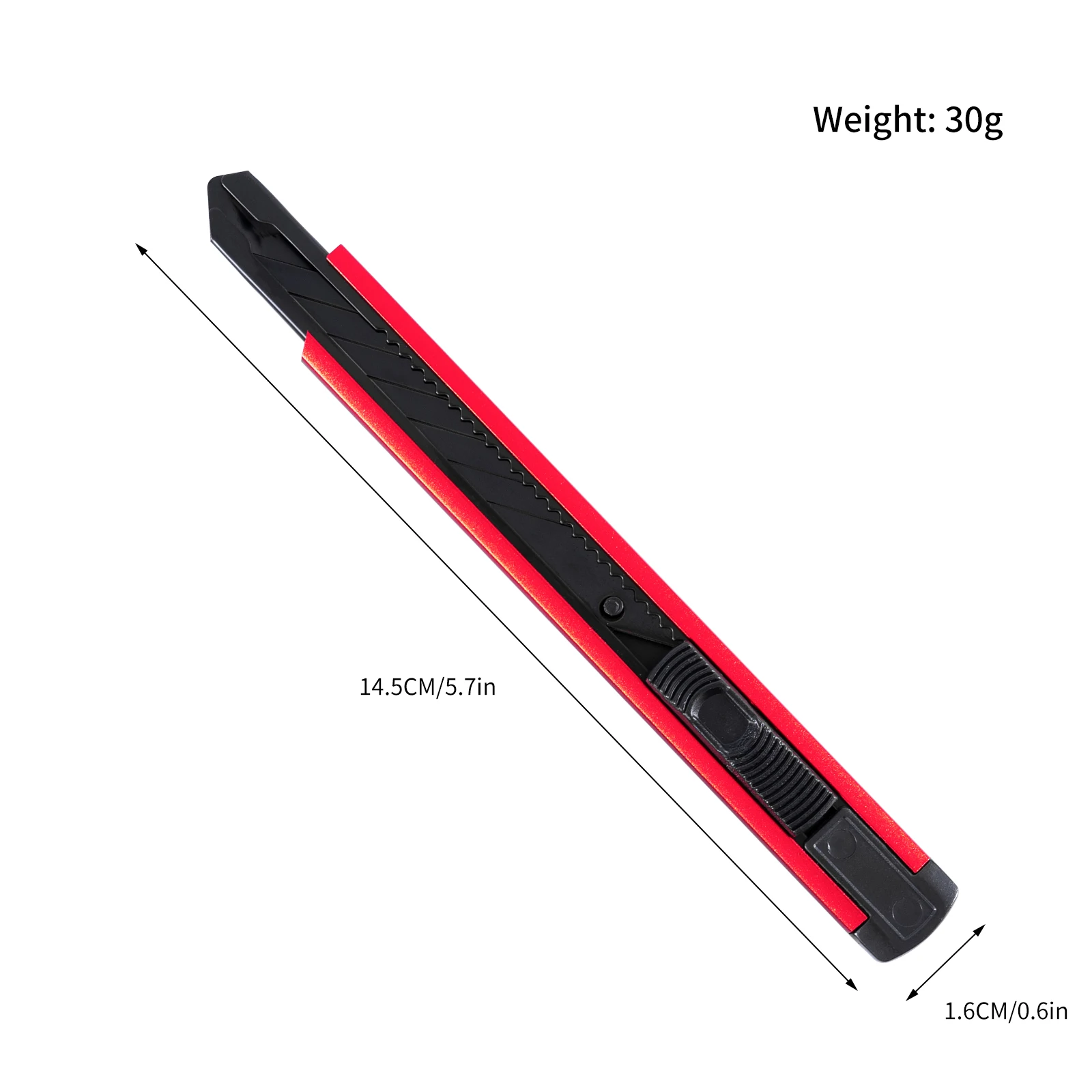 30° Self-locking Retractable Utility Knife Sharp Steel Blade Art Cutter Portable Cutter Wallpaper Package Car Wrap Cutting Tools