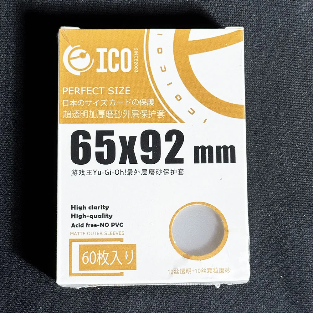 

65x92mm Matte Outer Card Sleeves for MTG/PTCG/YGO 60PCS Thicken Card Protector Sleeves Japanese Trading Card Sleeves Photo Cover