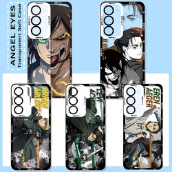 Attack on Titan Anime Eren Jaeger Phone Case For Samsung A32 A33 A34 A35 A50 A51 A52 A53 A54 A55 A71 A72 A73 A81 Angel Eye Soft