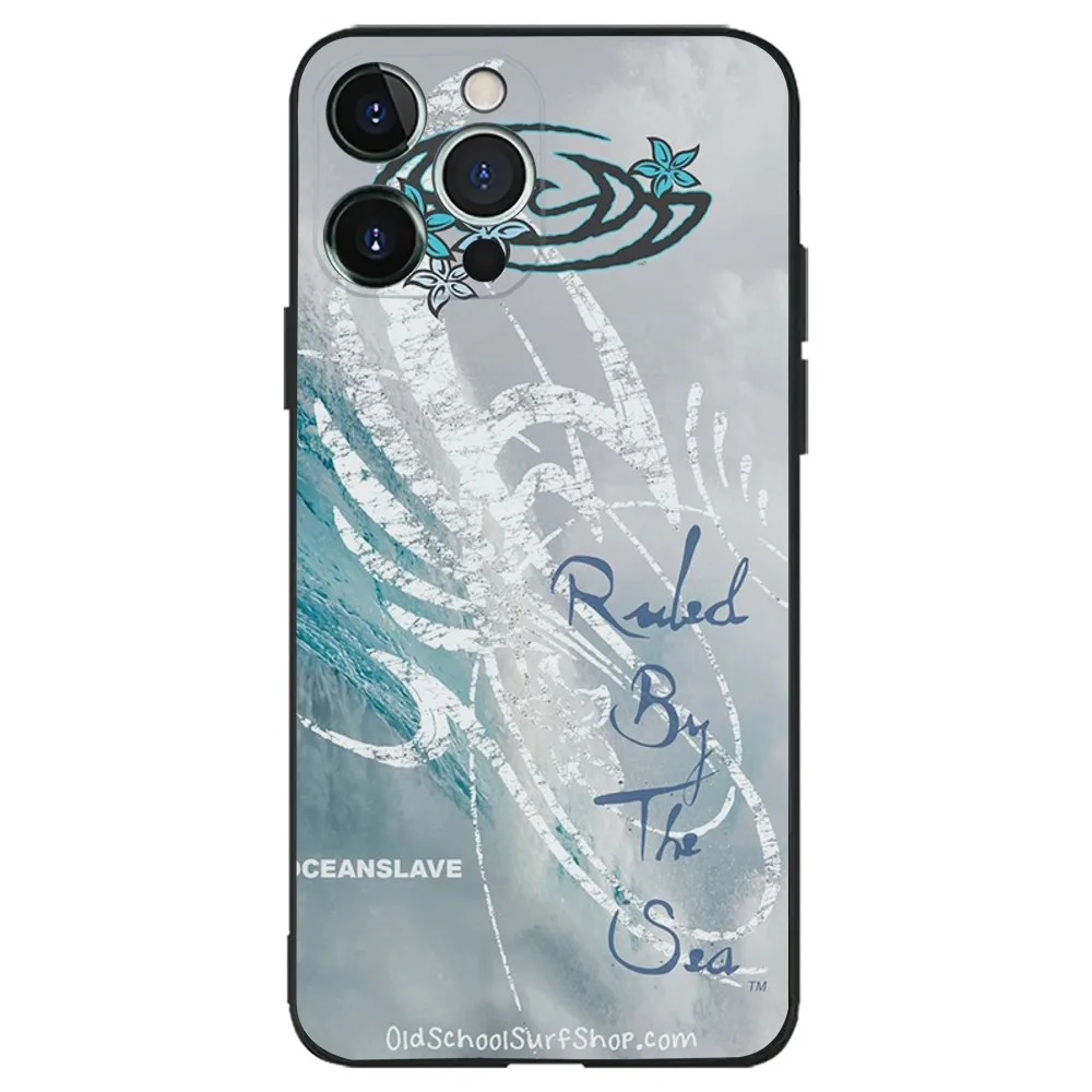 Custodia per telefono Surf Beach Rips Curls per iPhone 16,15,14,13,12,11,Plus,Pro Max, XS,X,XR,SE,Mini,8,7 Cover morbida in silicone nero