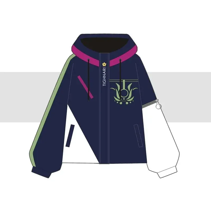 أنيمي تأثيري لعبة Genshin تأثير سكاراموش واندرر سينو Tighnari Doujin هوديي البلوز سترة لباس غير رسمي أنيمي تأثيري Co