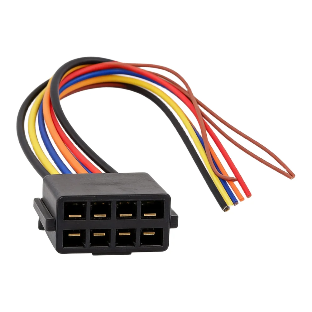 High Quality Car Radio Adaptor Colour Black Wire Harness Adapter Female ISO Wiring Harness Fitments Fits Most Car Radios