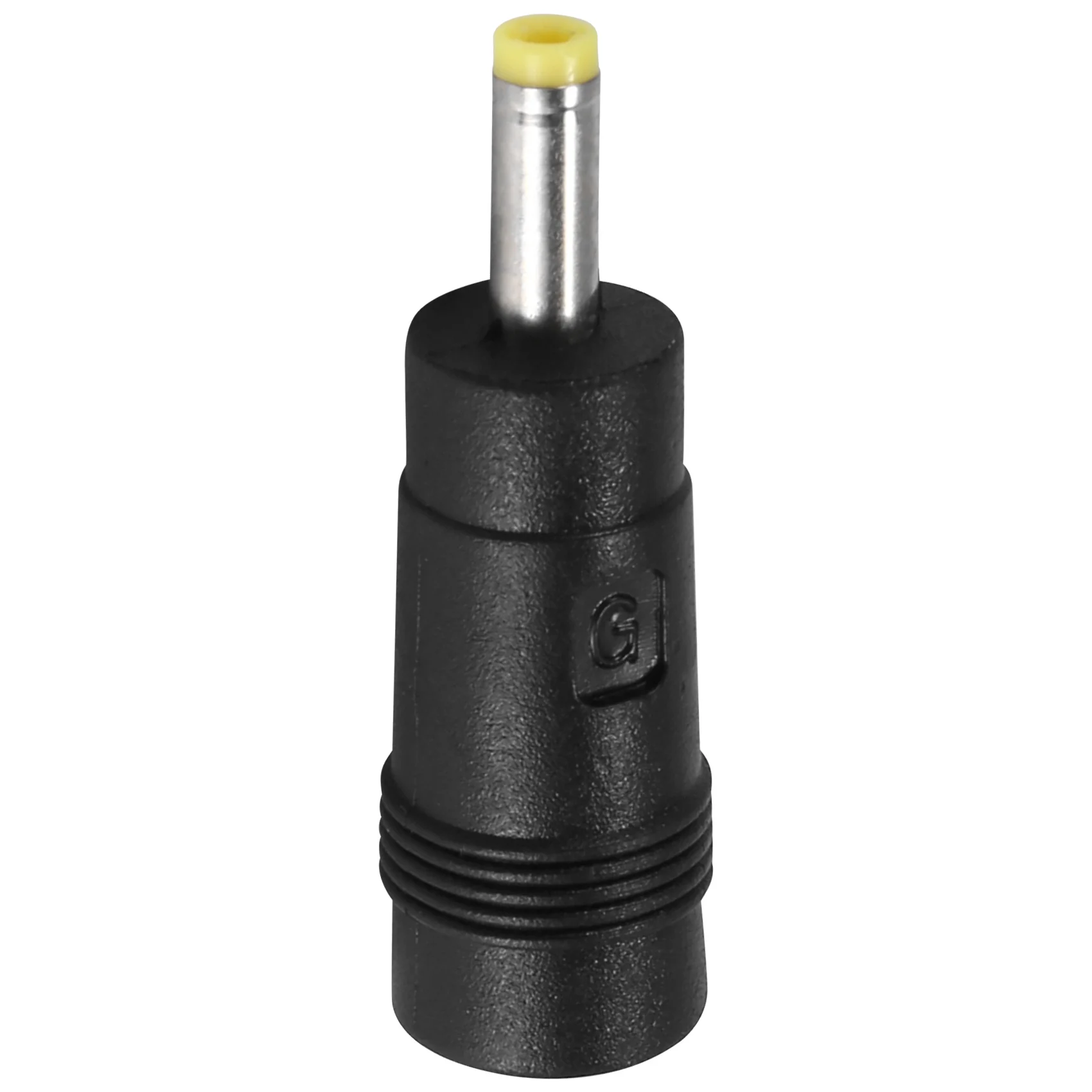 ปลายสีเหลือง 4.0x1.7 มม. ปลั๊กตัวผู้ถึง 5.5x2.1 มม. แจ็คตัวเมีย DC Power Connector สีดํา