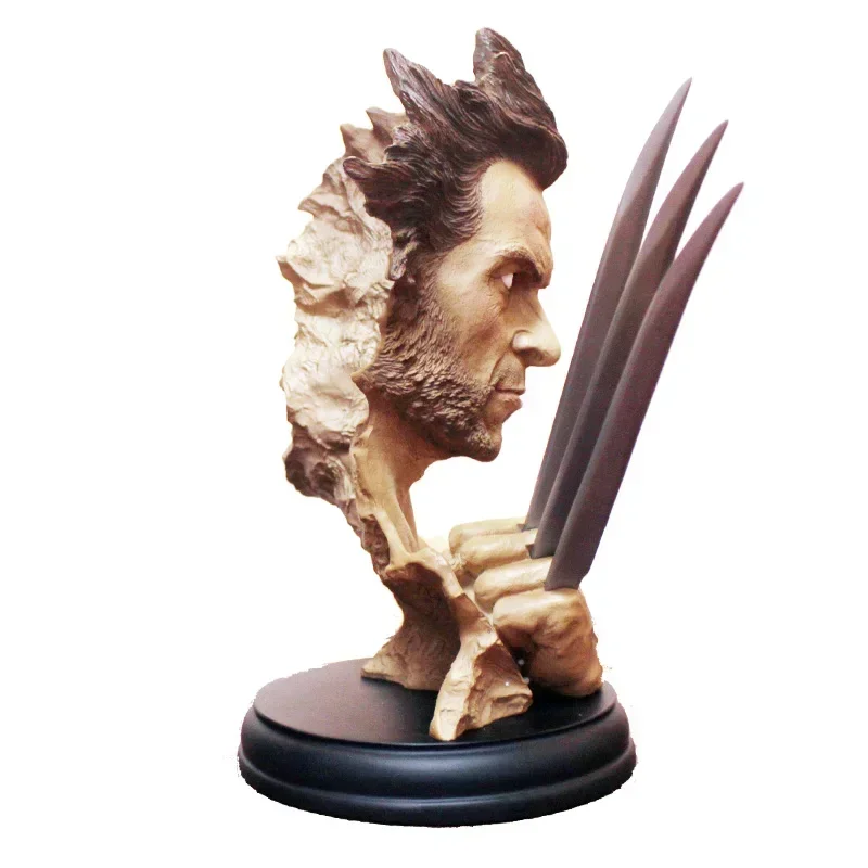 30cm Hero X-Men Wolverine Bust Head portrait 1/6 Resin Action Figure X man statue Collectible Model home decoration gift