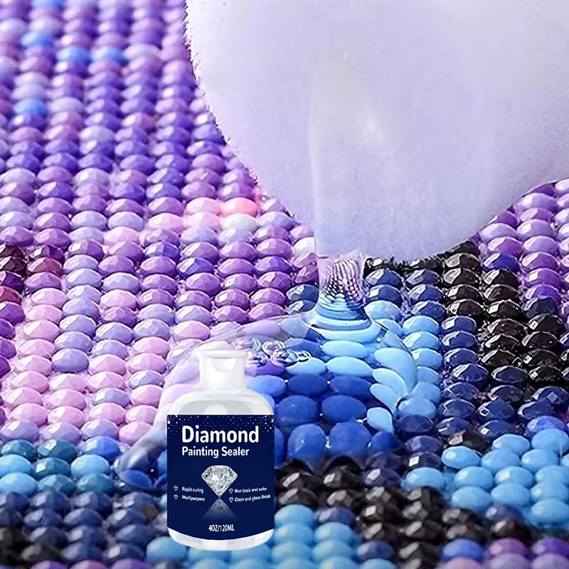 Diamond Painting Sealant, Art and Craft Tools, 5D Diamond Painting Sealant Accessories, Permanent Hold and Sparkle Effect