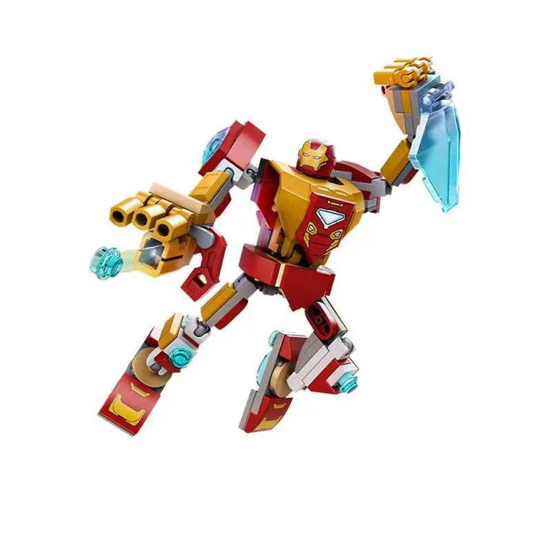 Superhero Avengers Mech Action Figure Toy Building Blocks