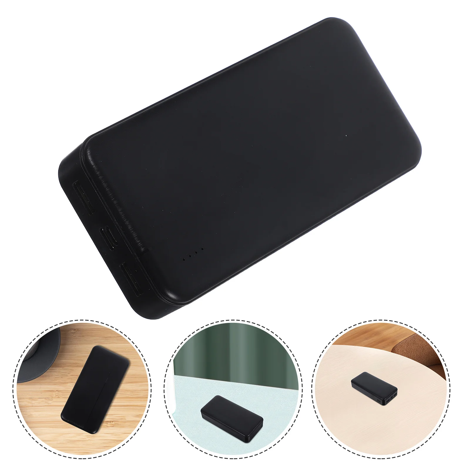 Portable Plastic Power Bank Shaped Storage Box Key Holder Home Decor Desktop Organizer Discreet Key Case Jewelry Money Safe