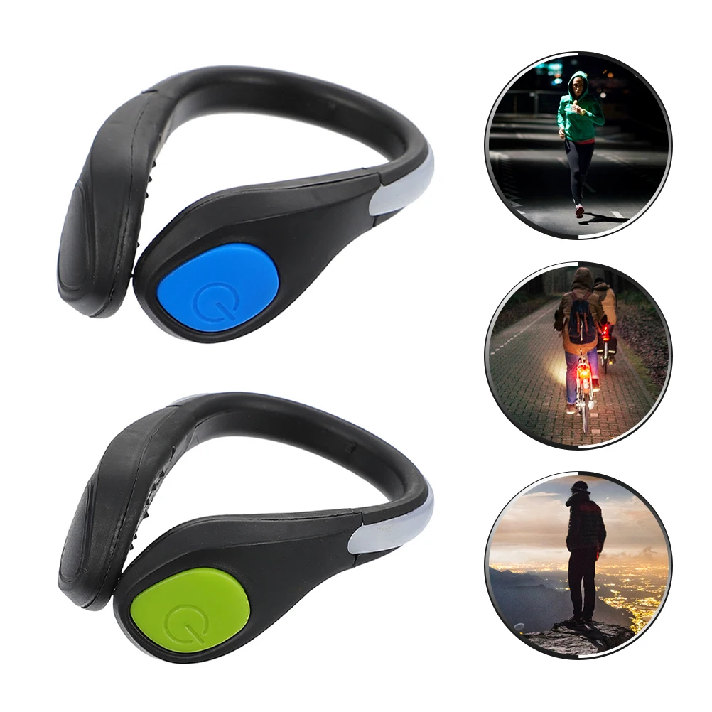 2 قطعة مشبك LED للأحذية خفيف الوزن للغاية ومشابك أحذية متوهجة للجري والتسلق وركوب الدراجات أثناء المشي ليلاً #6