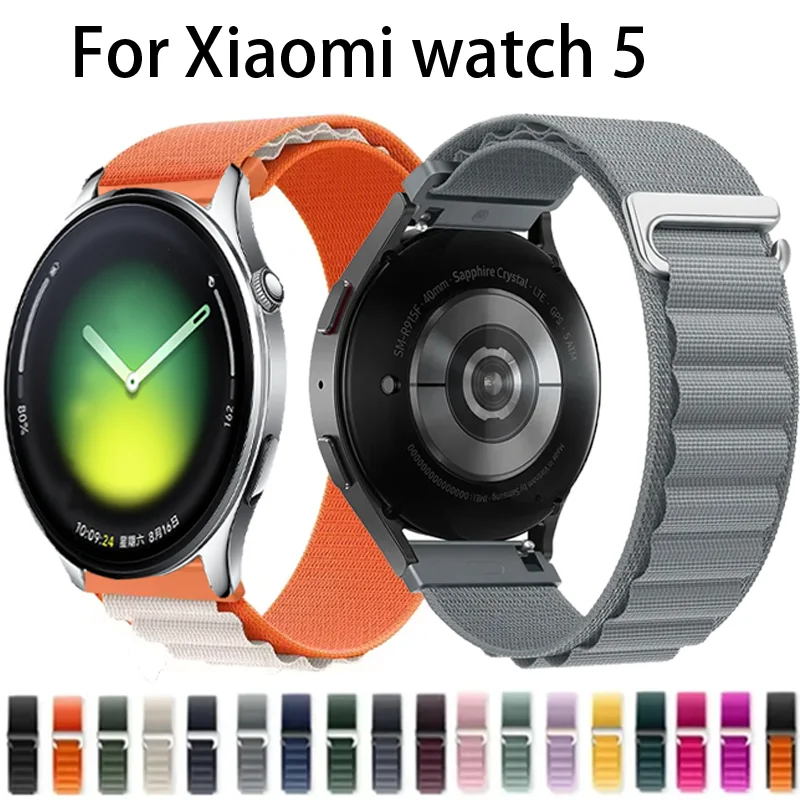 20mm 22mm Alpine Nylon Strap For Xiaomi watch 5 Sport Wristband Oneplus Watch Lite/3/2R/Realme Watch 5/S For Amazfit Active Max