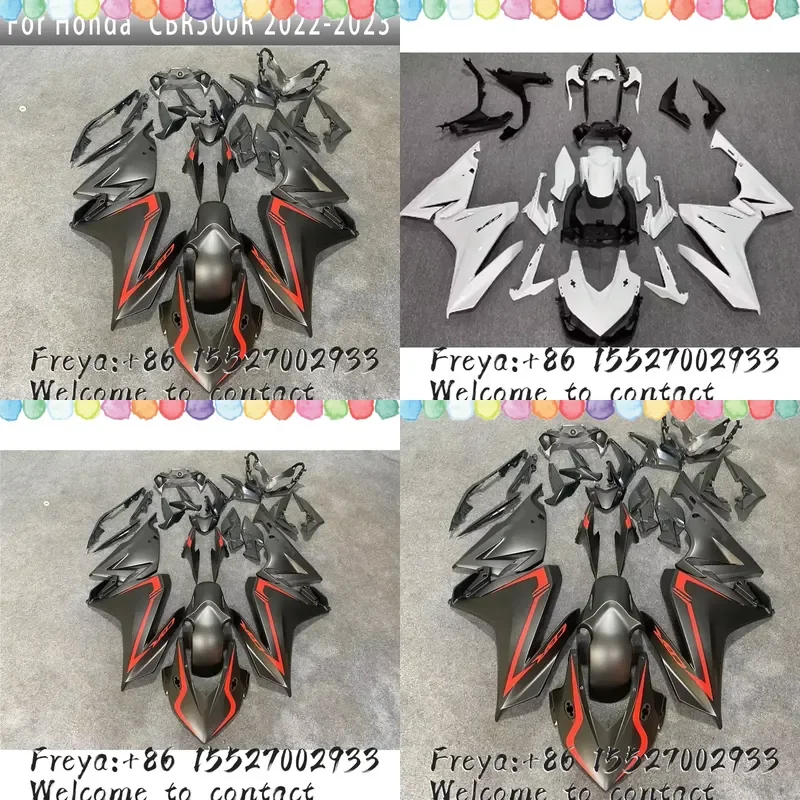 for motorcycle fairing body kits. Compatible with CBR 500, CBR500R, CBR 500R 2022, 2023. Full ABS injection-molded fairing.