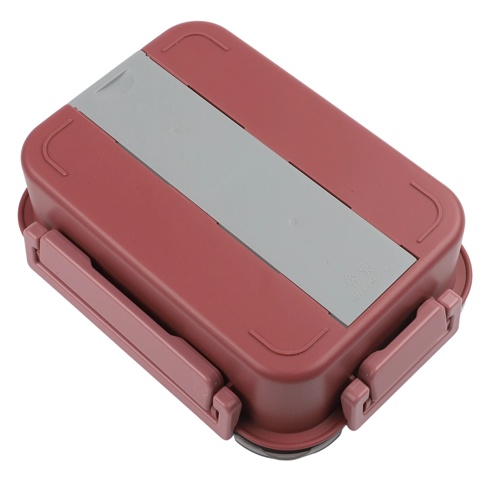 Three Compartment Stainless Steel Lunchbox Leakproof with Secure Lock Portable for Travel School Camping Picnic