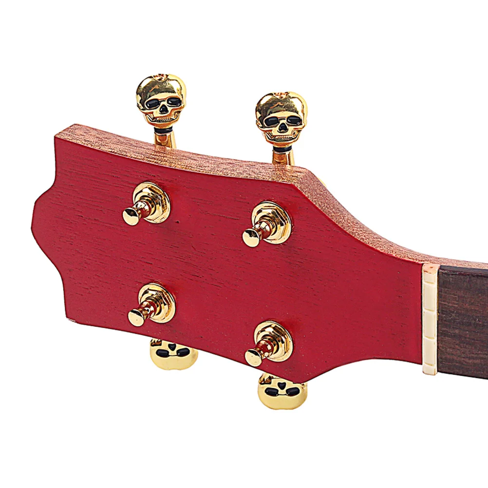 

1Set Vintage Style Ukulele Machine Heads Strong Strings Enhance Sound Gc507 Golden Ukulele Tuning Pegs