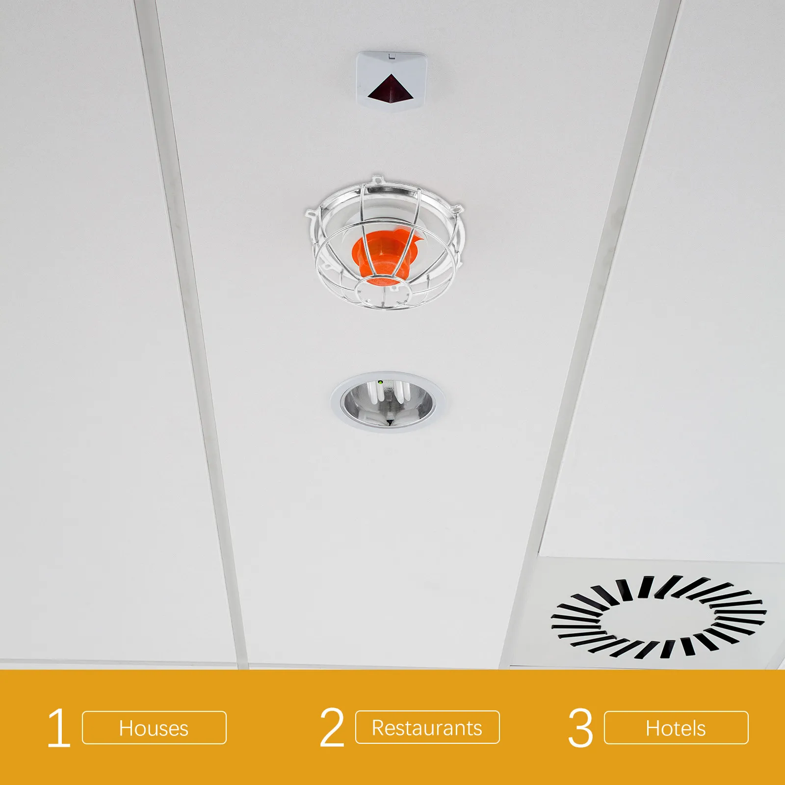 

Защитная решетка из нержавеющей стали для горизонтальных и вертикальных спринклерных головок систем пожаротушения