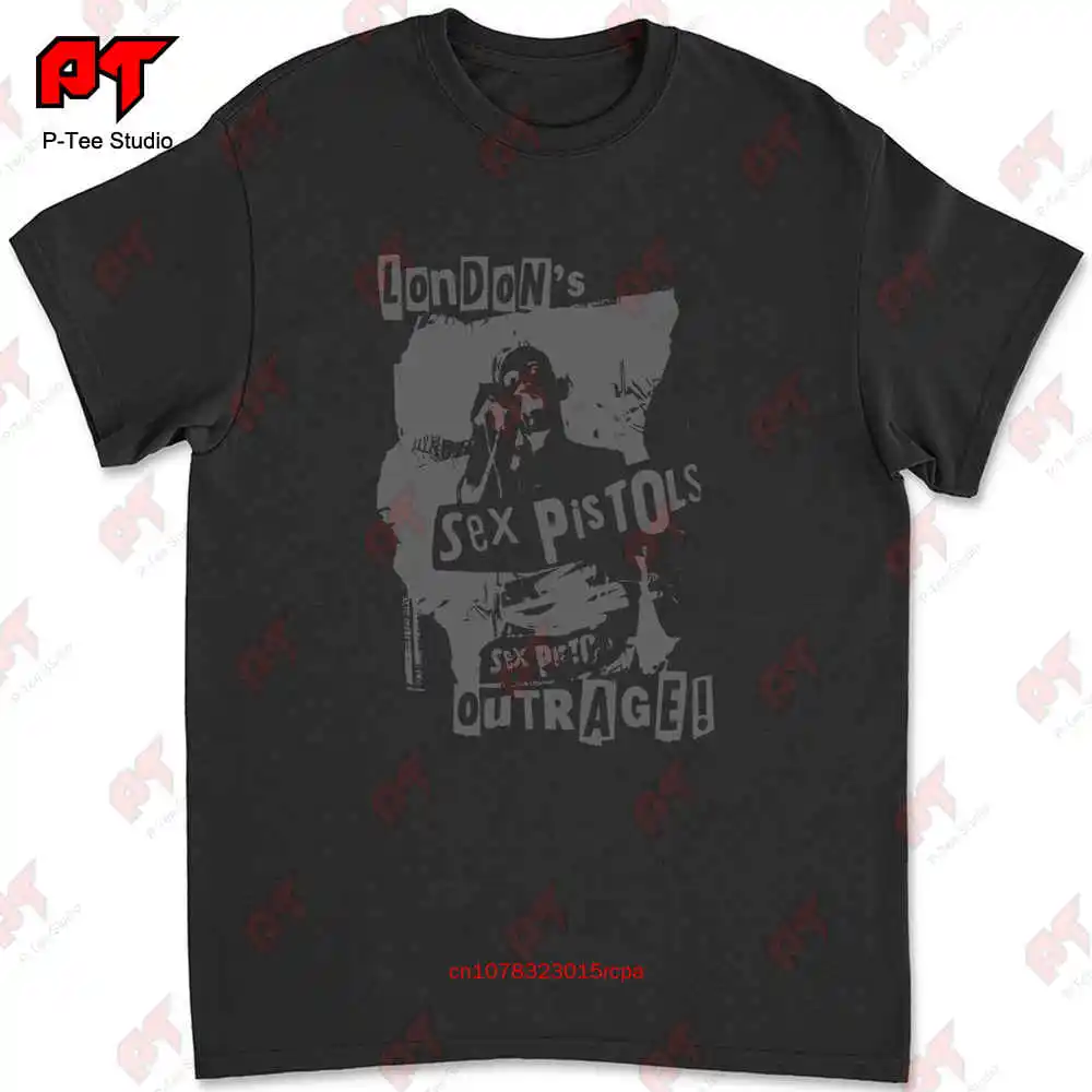 Sex Pistols Londons Outrage Red Sid Vicious T-shirt 9CO7