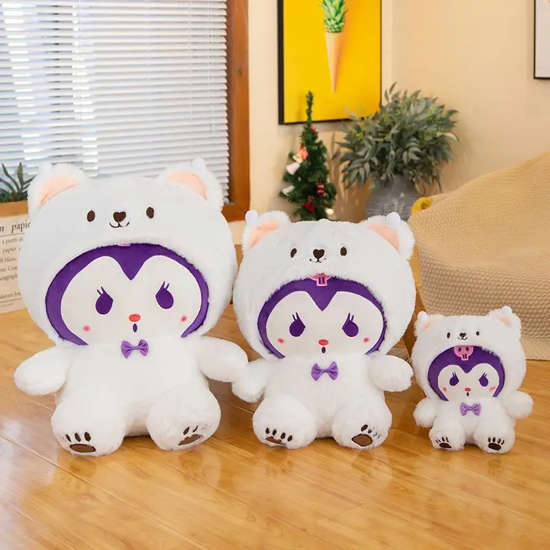 Pluszak Kawaii Pochacco, urocza maskotka w stylu Kuromi, pluszowa zabawka Cinnamoroll, prezent urodzinowy dla dzieci, miękki prezent walentynkowy.