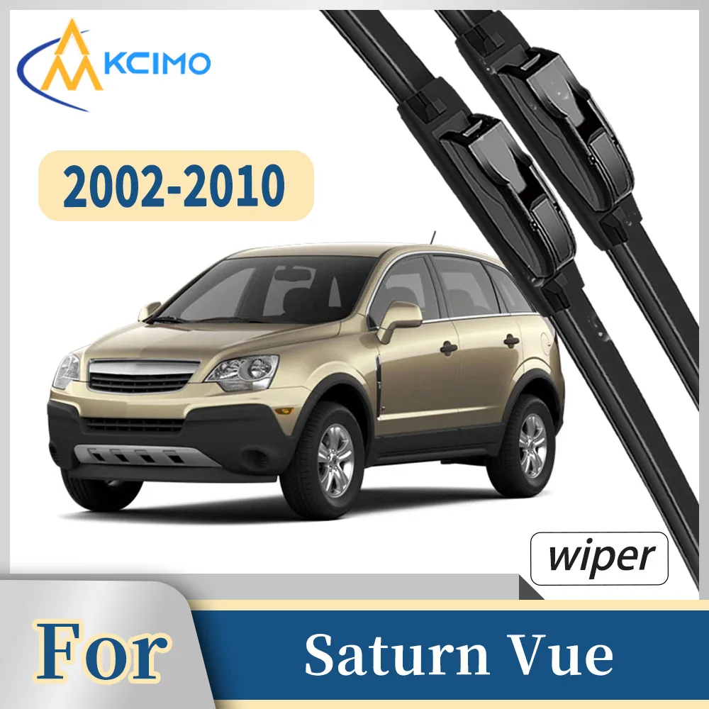 

Premium Rubber Front Windscreen Wiper Blades For Saturn Vue 2002-2010 Quiet Smooth Wiping Waterproof Windshield Kit 2Pcs