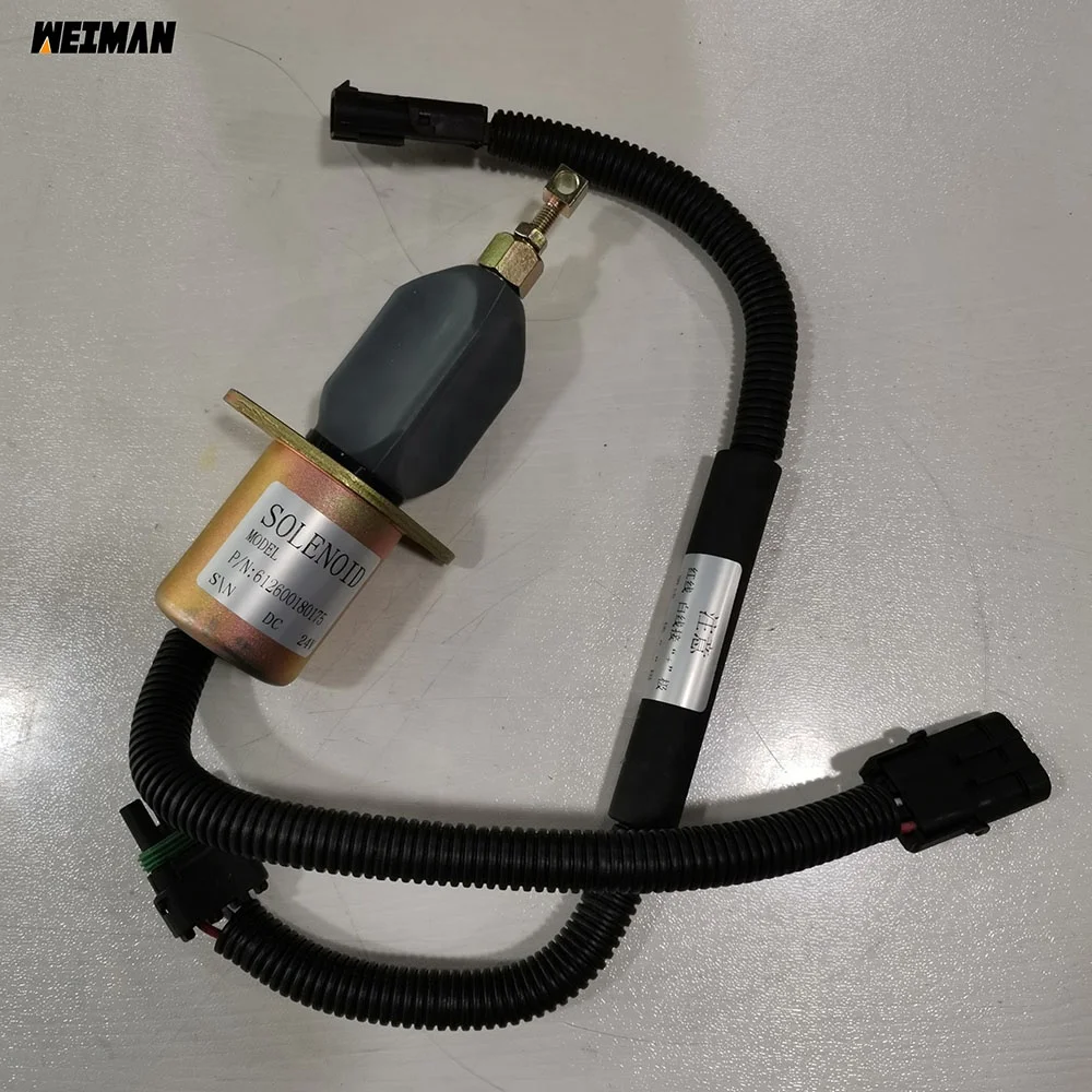 

2025 Engine Spare Parts 24V Stop Solenoid Valve 612600091086 Shut Down Electromagnet 612600180175