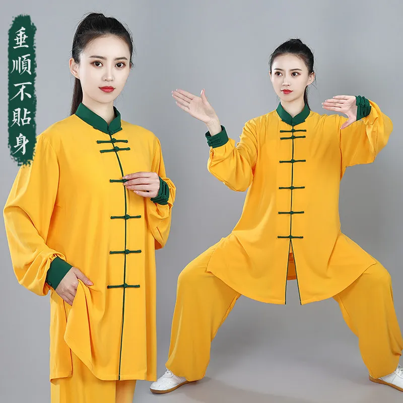 Women Tai Chi Suit Spring/Autumn New Arrival Embroidered Performance & Training Wear Mid-Length Premium Quality Martial Arts Uni