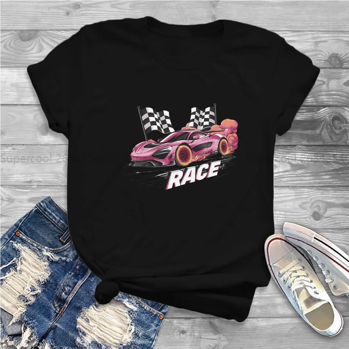 F1 Formulate 1 Racing Polyester TShirt for Women Speed Seeker Racing To The Finish Line Soft Summer Sweatshirts T Shirt