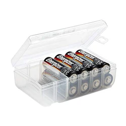 1pc 6 Slots Transparent Battery Storage Case Holder Hard Plastic Case Storage Battery Box For AA/AAA Battery Organizer Box