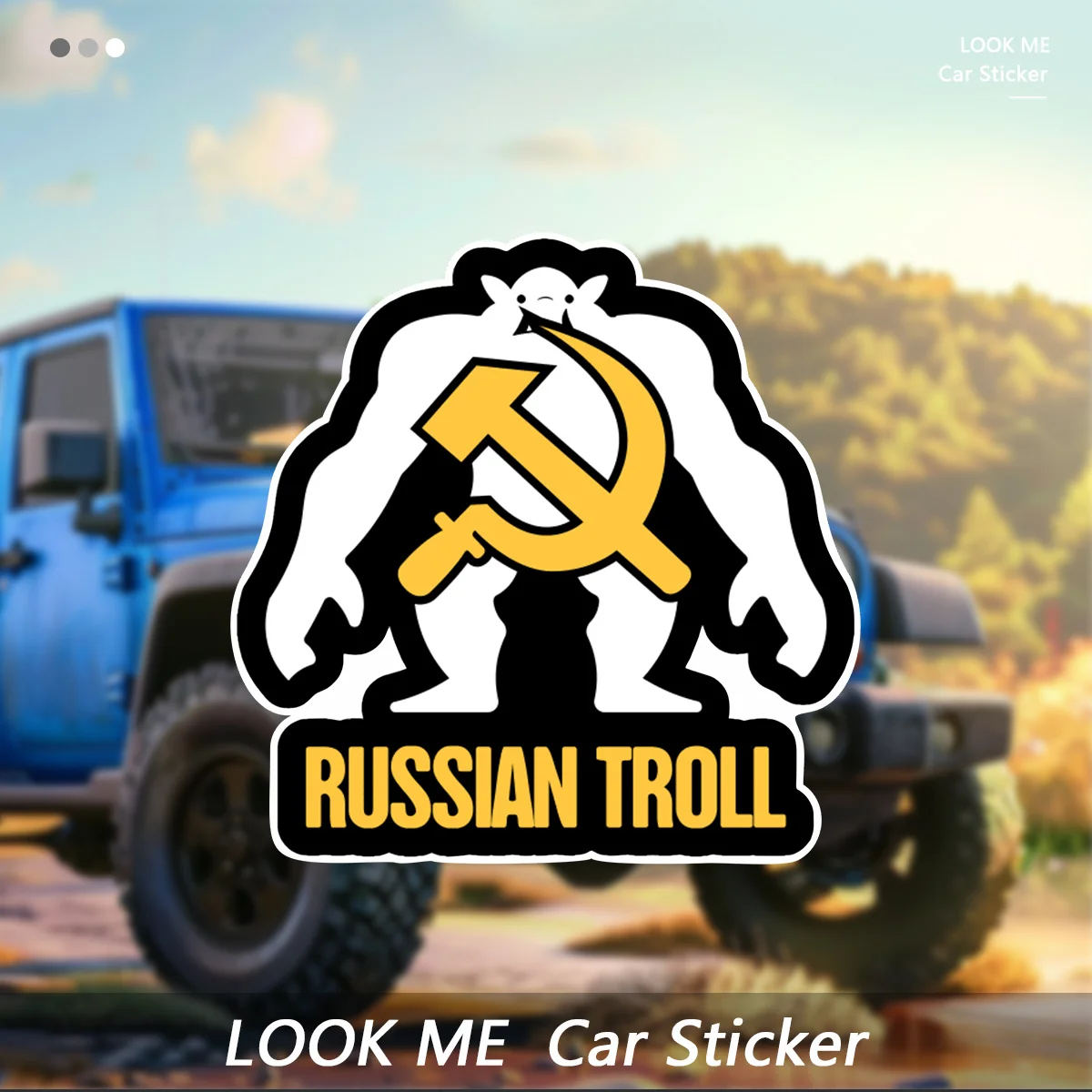 

Russian Troll Vinyl Sticker - Waterproof Car Sticker for Motorcycles, Laptops, Bumpers - Durable and Weatherproof - Ideal Gift