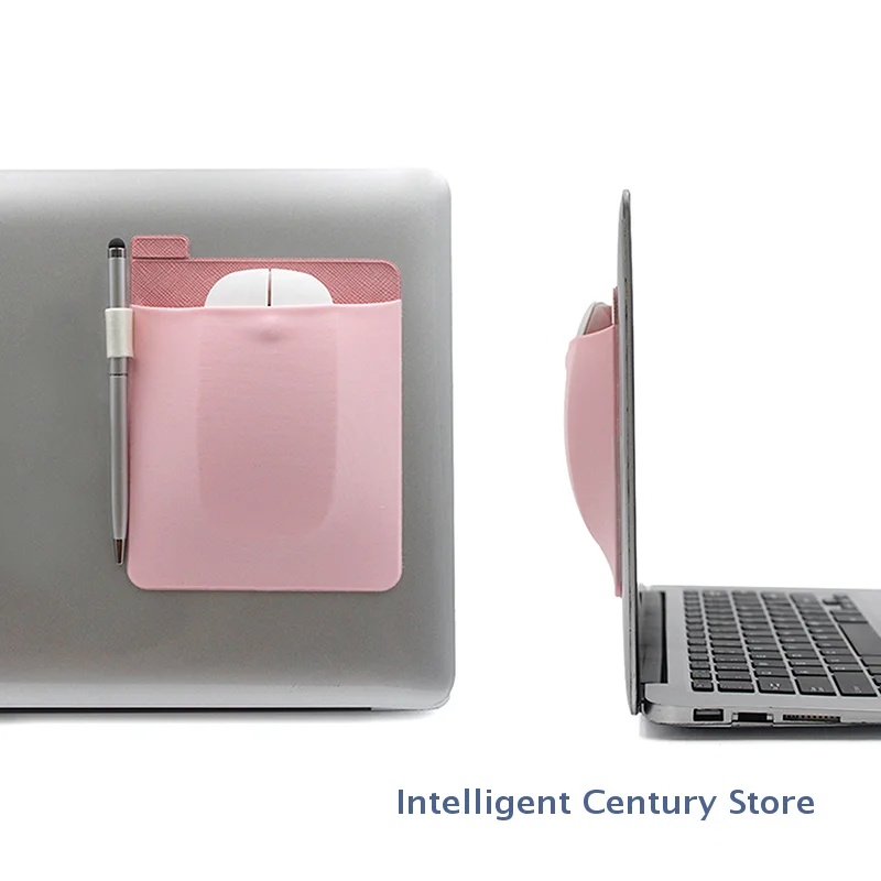 （In）Sticker Wallet Pouch External Adhesive Laptop Back Mouse Sleeve Digital Hard Drive Carrying Case Storage Cover Bag Pocket