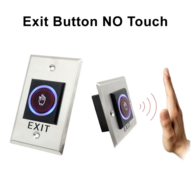 

Access Button Door Exit Push Switch No Touch Release Gate Opener Door Access Control System Entry Open Touch