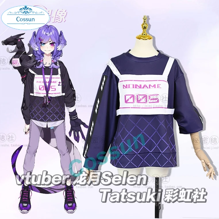 

Vtuber Hololive Nijisanji Selen Tatsuki Hoodies cosplay costume coat halloween daily wear for women game anime clothing