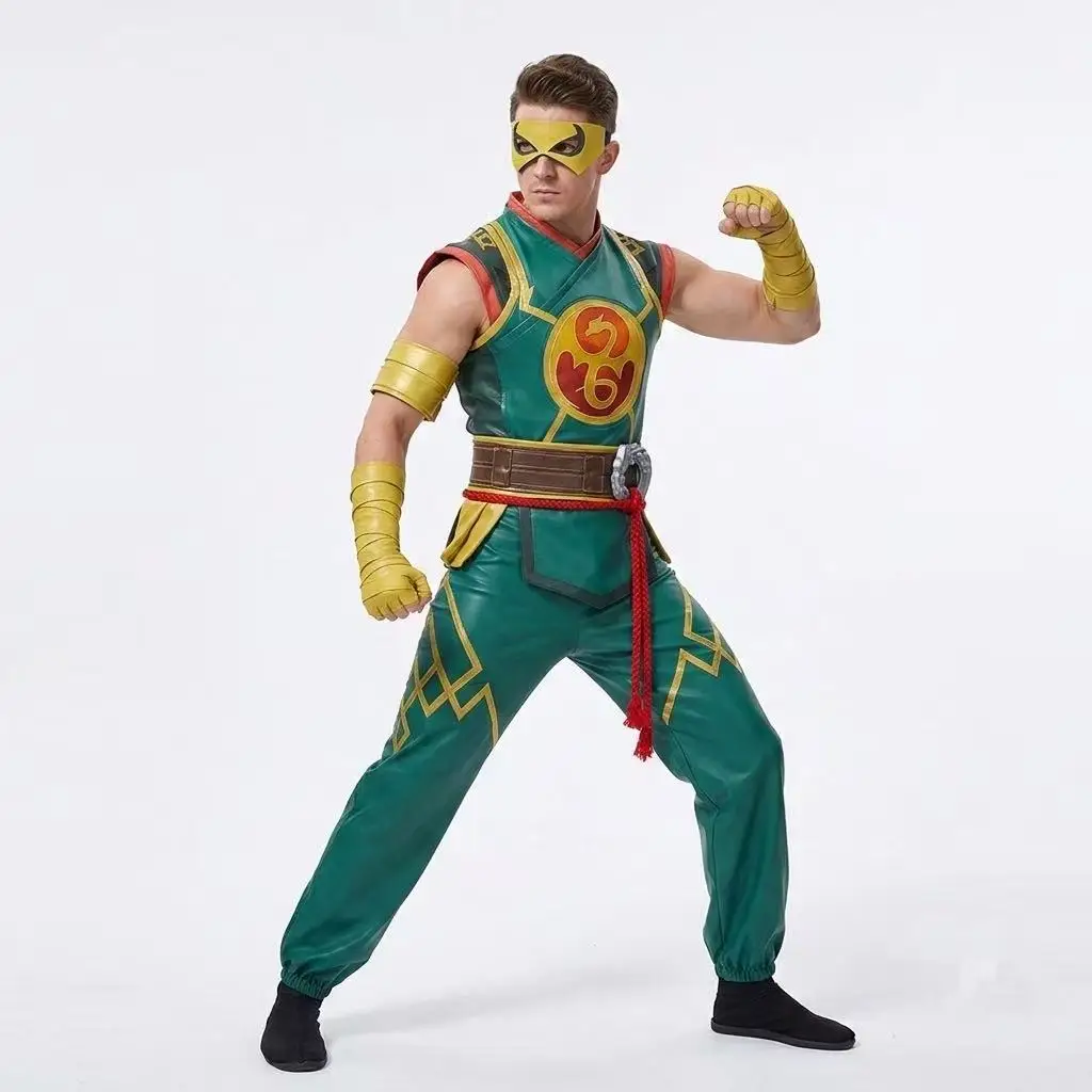 Game Iron Fist Cosplay Costume Halloween Carnival Party Suit view 2