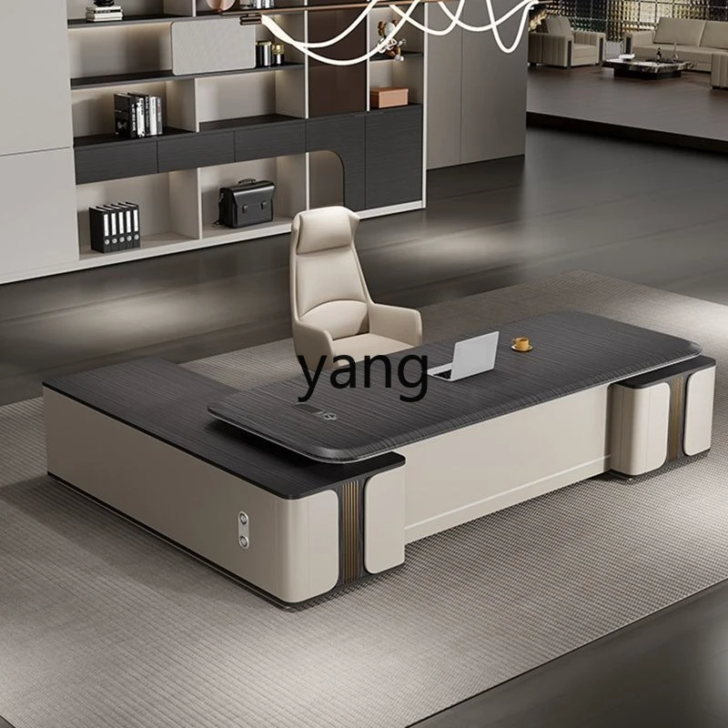 LH high-end desk environmental protection light luxury senior sense president manager desk and chair combination