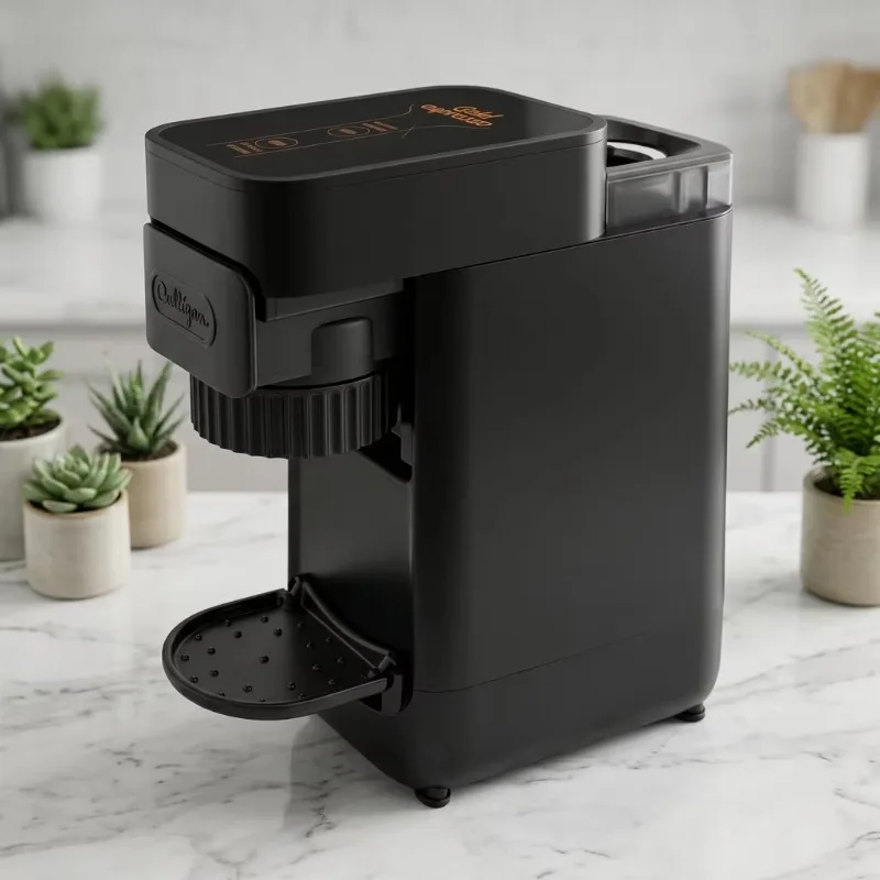 Small Desktop Espresso Machine, Coffee Powder Capsule Extraction, Portable for Office, Home and Outdoor Use