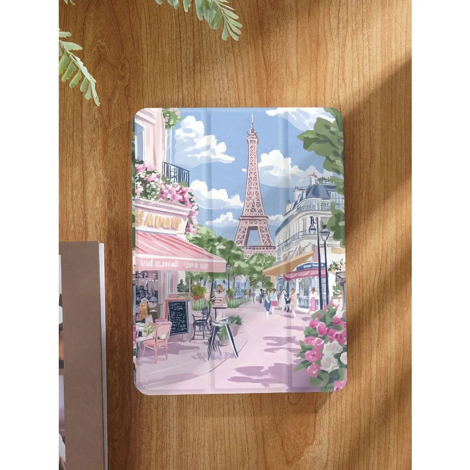 insPink Cherry Blossom Street Tablet CASE For iPad pro 10/11/2020