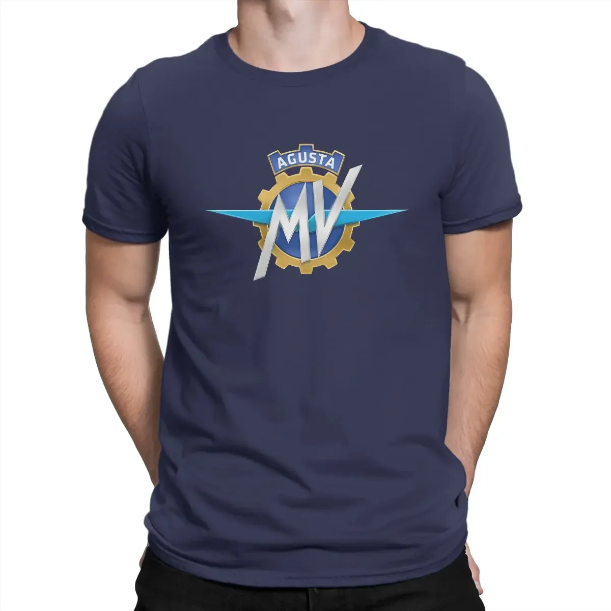 MV Agusta Motorcycles T-Shirts Men Agusta Leisure Cotton Tees Round Neck Short Sleeve T Shirts Gift Idea Clothes