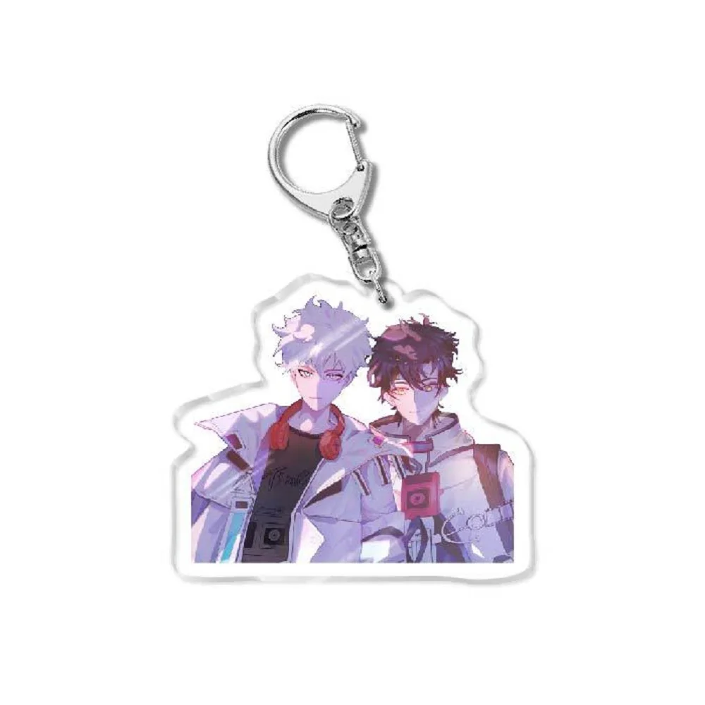 6CM Anime Keychain Women Link Click Key for Men Charles Key Ring Bag Acrylic Car Keyring Cute Acrylic Pendant Key Cosplay Gift