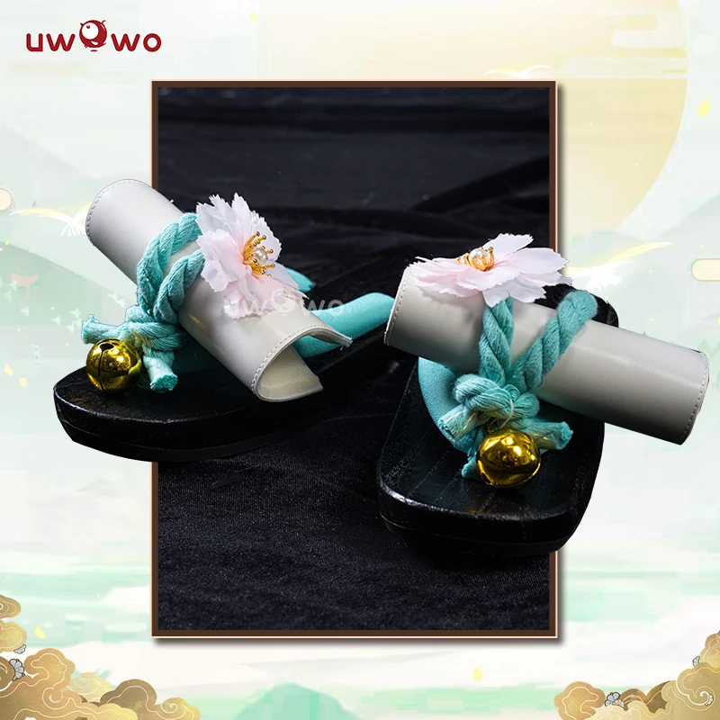 UWOWO Mikku Cosplay Collab Onmyojii Shoes Clogs One Size Halloween Sakura Shoes