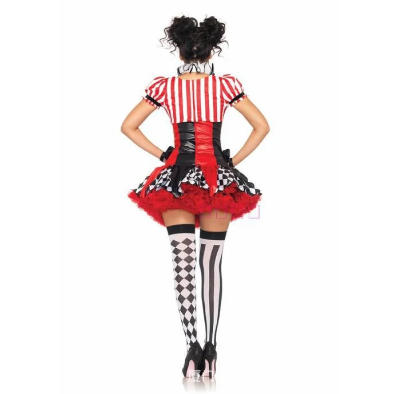 Cosplay Children's Day Circus Clown Costume Halloween Masquerade Cute Clown Costume Adult Female Clown Performance