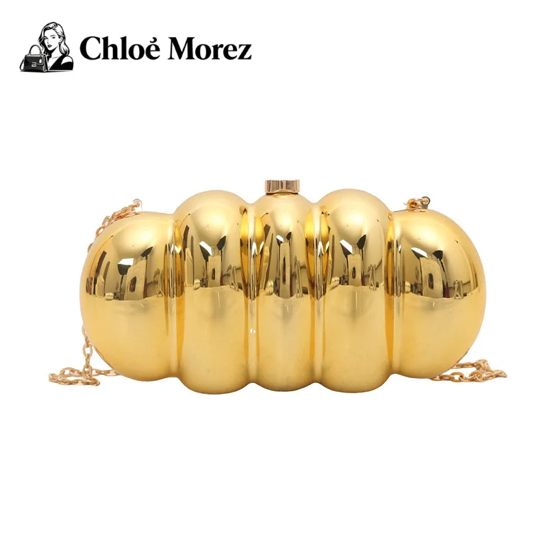 

Women's Bag Caterpillar Box Fashion Glossy Shoulder Bag Banquet Bag Trendy Personality Acrylic