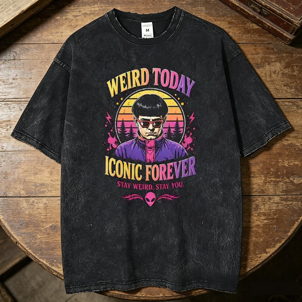 Oliver Tree cotton Vintage Washed t shirt men kawaii aesthetic University hip hop Comfortable anime Grunge korean clothes
