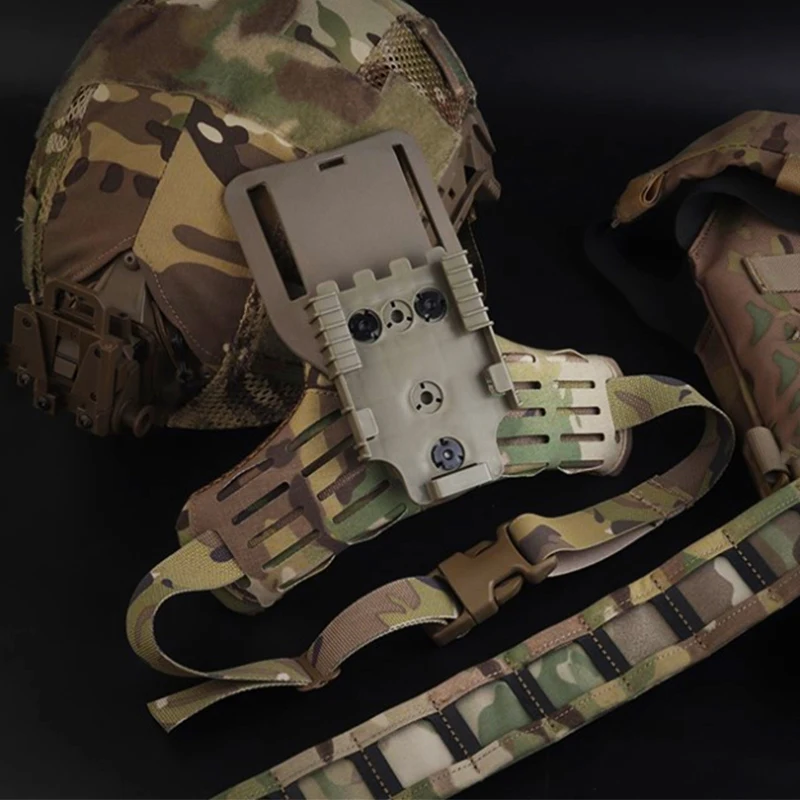 Tactical leg platform, quick release thigh adapter, hunting holster attachment, ARC lower plate accessory, for holster use