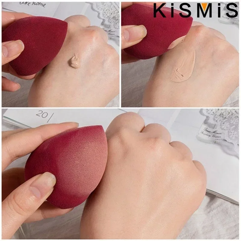 مجموعة إسفنجة مكياج مكونة من 4 قطع، خلاط رطب وجاف، أداة بودرة أساس منتفخة لمستحضرات التجميل، أداة توزيع القطع المشطوف #4