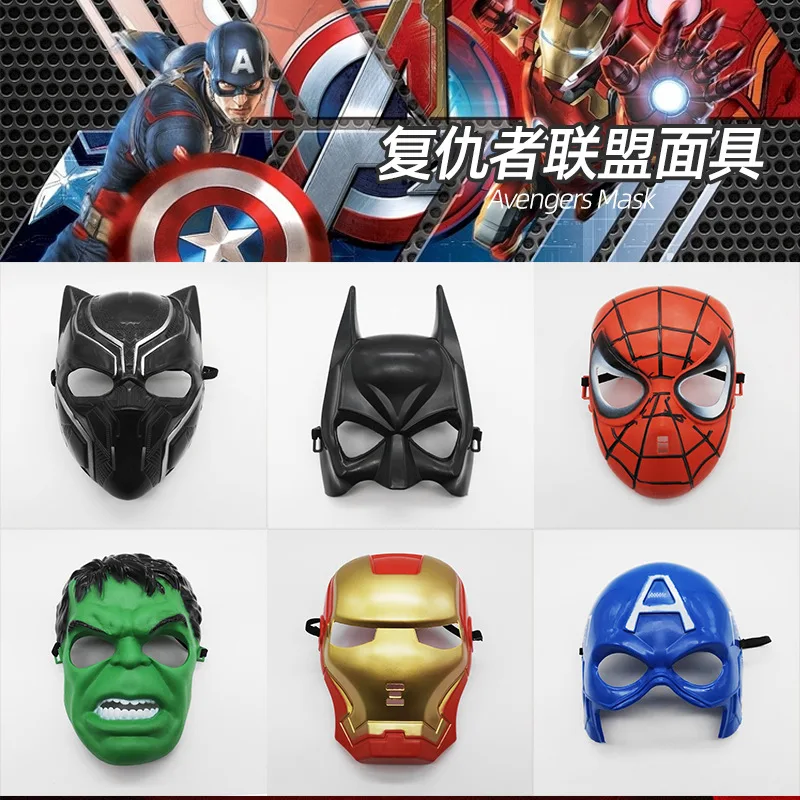 Os Vingadores, Marvel Heroes, Homem Aranha, Batman, Hulk Máscaras Cosplay, Halloween, Fontes de Festa, Presentes de Aniversário Infantis