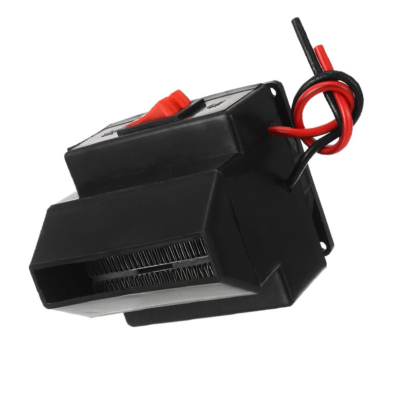 Portable 12V Auto Car Heater 200‑300W Windshield Defogger Defroster Quick Heating Quiet Heater Fan For All 12V Cars Black