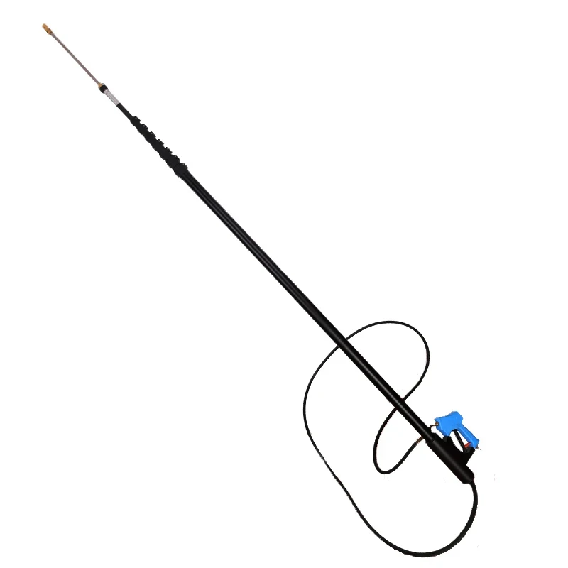 

Professional high pressure carbon fiber telescopic wateed window cleaning jet washing extension pole