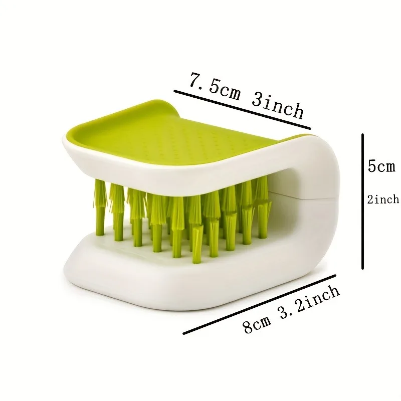 U-shaped Double-sided Brush Car Seat Belt Cleaning Tool Folding Hard Bristle Hand Brush Kitchen Cleaning Car Cleaning Tool
