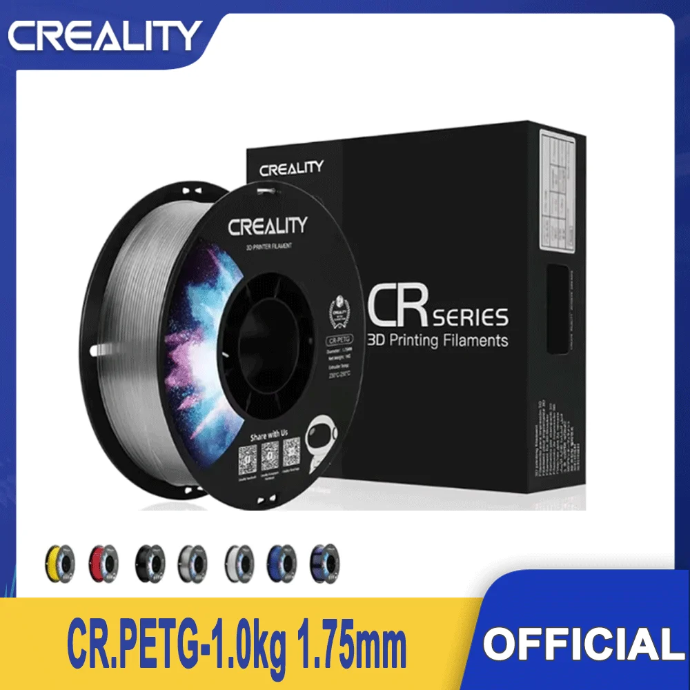 

CREALITY Original CR-PETG Filament 1KG 1.75mm 7 Colors Choose High Temperature Eco-friendly Odorless Non-toxic Excellent