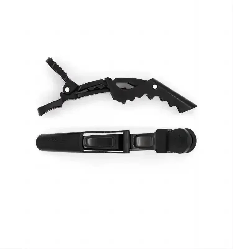 Black Alligator Clip Beauty Hairdressing Clamp Shape Plastic Hair Claw Women'S Girls Styling Hair Clips Hair Accessories image 3
