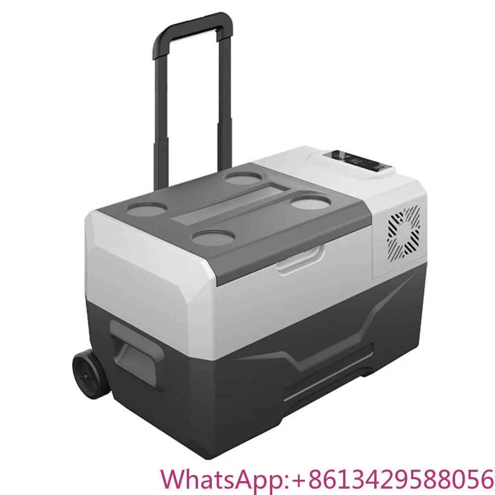 

Car Fridge 12 Volt Car Refrigerator Portable Freezer 30L With Wheels Dual Zone Portable Compressor for Driving with AC Adapter