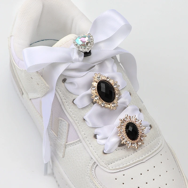 Diamond Shoelaces Decoration Shiny Rhinestones Buckle Luxurious Shoes Accessories Plastic Shoe Charms Design for Sneaker AF1 1PC image 2