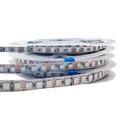 Flexível RGB LED Light Strip para casa, escritório e decoração do hotel, 5mm, 8mm, 10mm, 120LED/m, 5050/3535, SMD, DC 12V, 24V