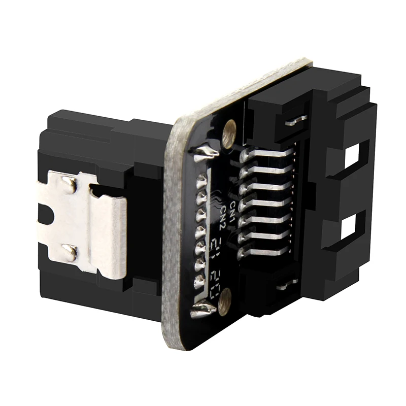 SATA 7PIN female to 7pin male adapter 90 degree angle elbow adapter forward reverse 90 degree tilt adapter motherboard motherboa